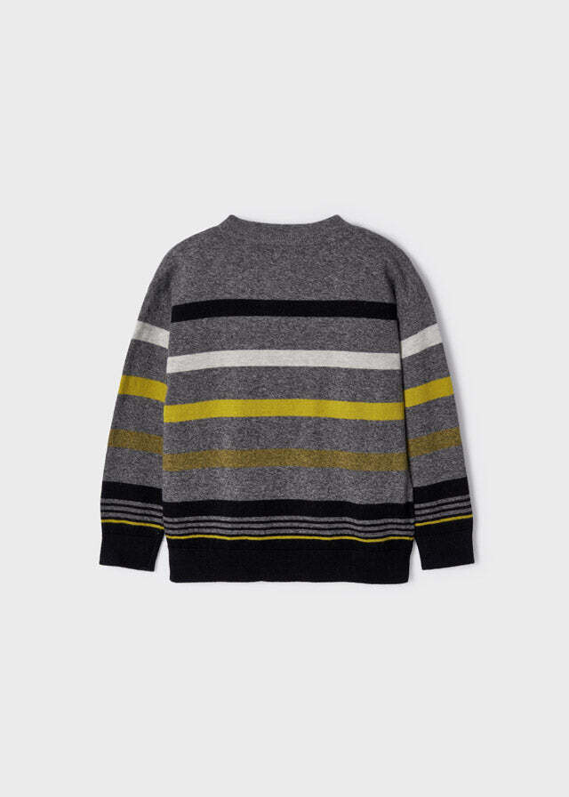 Mayoral 4391 Boy’s Long Sleeve Stripped Sweater – Fosil Vigore