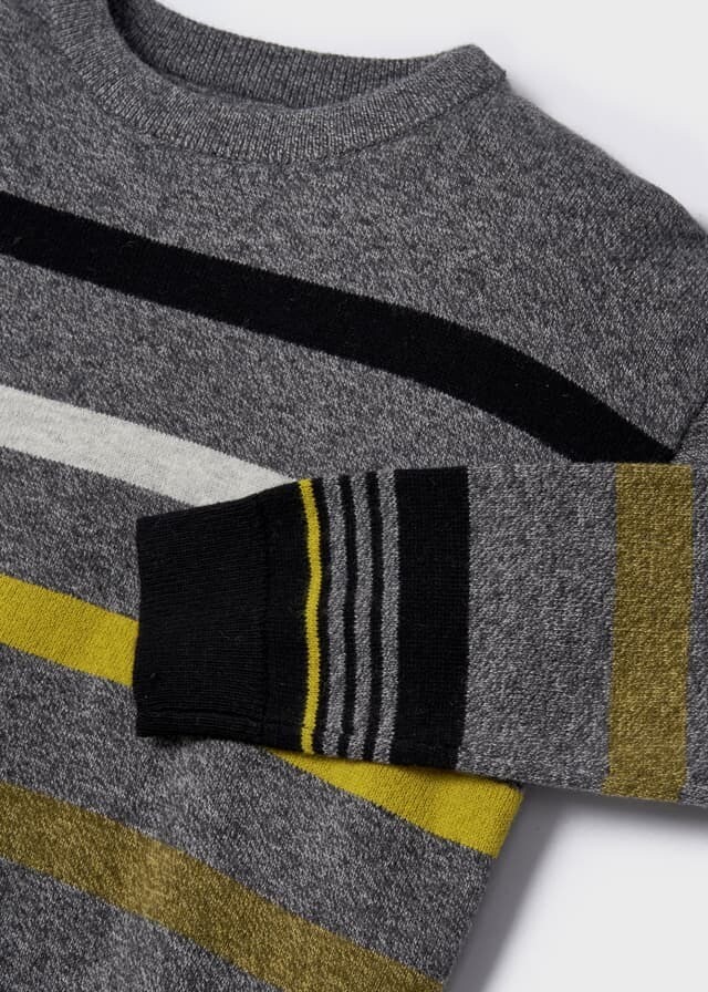 Mayoral 4391 Boy’s Long Sleeve Stripped Sweater – Fosil Vigore
