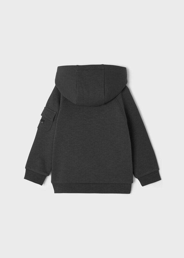 Mayoral 4452 Boy’s Long Sleeve Mountain Hoodie – Carbono