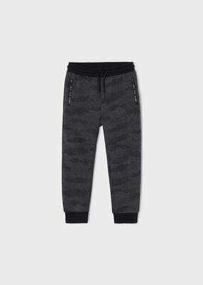 Mayoral 4589 Boy’s Printed Interlock Joggers – Negro