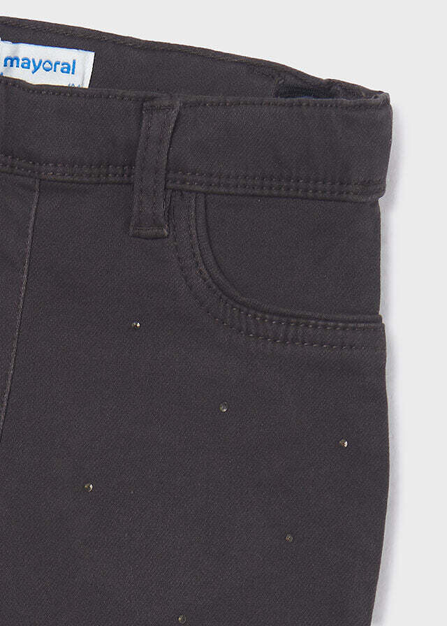 Mayoral 4761 Grey Leggings with silver polka dots