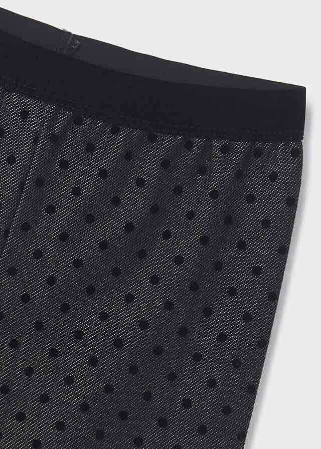 Mayoral 4760 Girls leggings with black polka dots