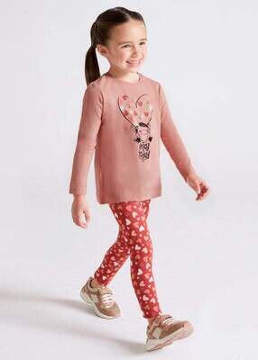 Mayoral 4764 Girl's Heart Leggings – Masala