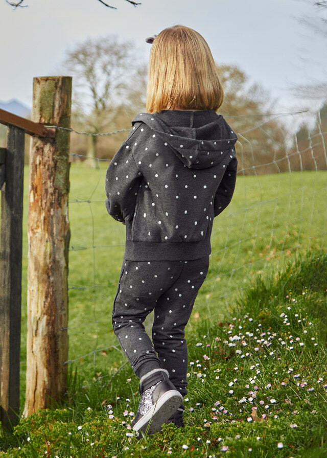 Mayoral 4856 Girl's Long Sleeve T-Shirt, Hoodie & Jogger Tracksuit Set 3PC
