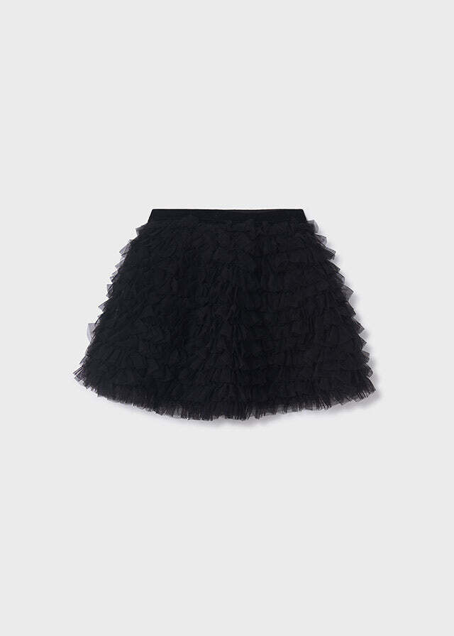 Mayoral 4945 Girl's Tulle Ruffle Skirt