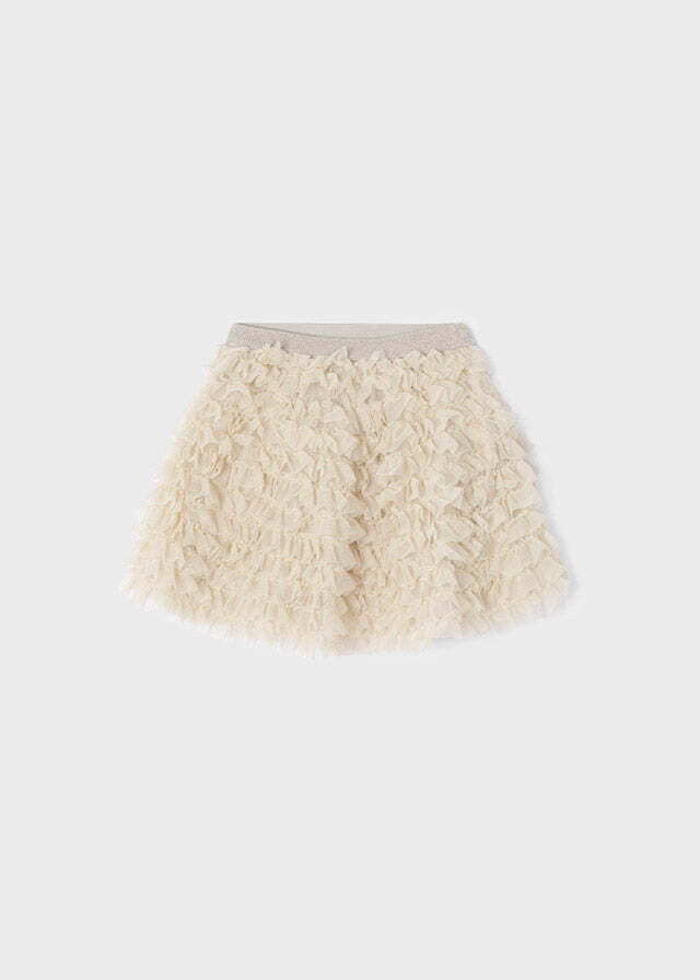 Mayoral 4945 Girl's Tulle Ruffle Skirt