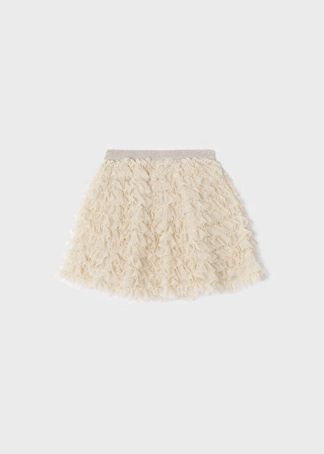 Mayoral 4945 Girl's Tulle Ruffle Skirt