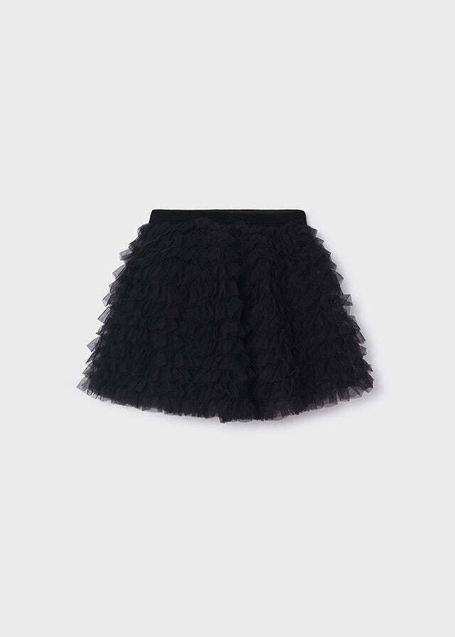 Mayoral 4945 Girl's Tulle Ruffle Skirt