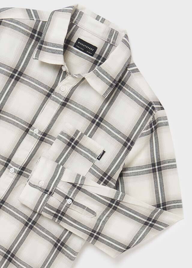 Mayoral 7166 Boy's Long Sleeve Button Up Flannel Shirt – Nata