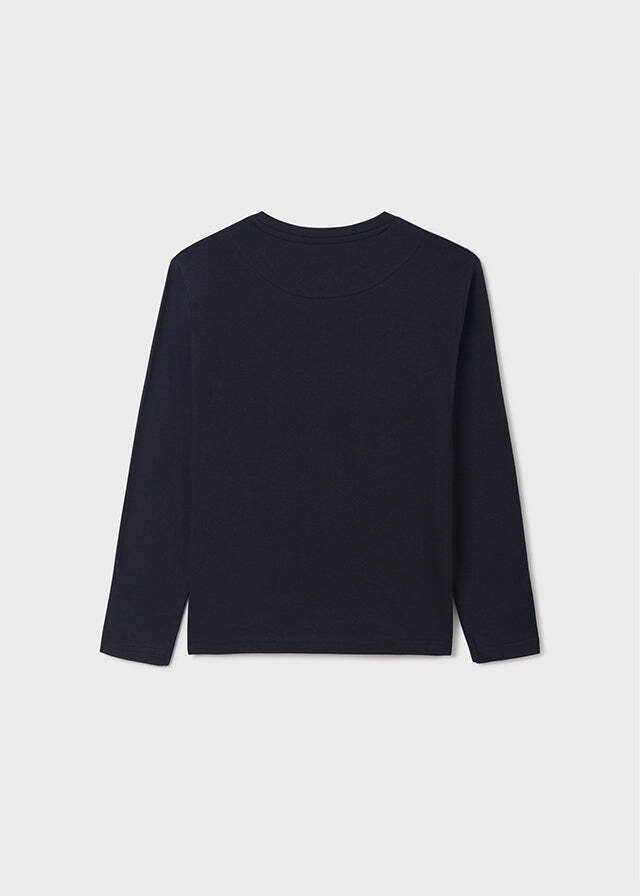 Nukutavake 7001 Boy's Long Sleeve “Stay Simple, Stay True” T-Shirt – Dark Navy