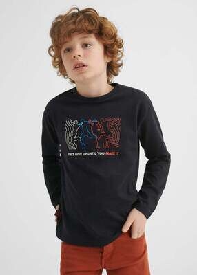 Nukutavake 7008 Boy's Long Sleeve ''Don't Give Up…'' T-Shirt