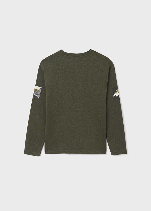 Nukutavake 7006 Boy's Long Sleeve “Every Mountain Top…” T-Shirt w/ Pocket – Liquen