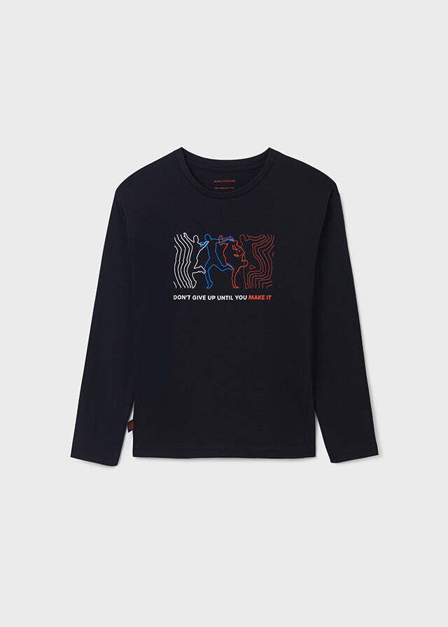 Nukutavake 7008 Boy's Long Sleeve ''Don't Give Up…'' T-Shirt