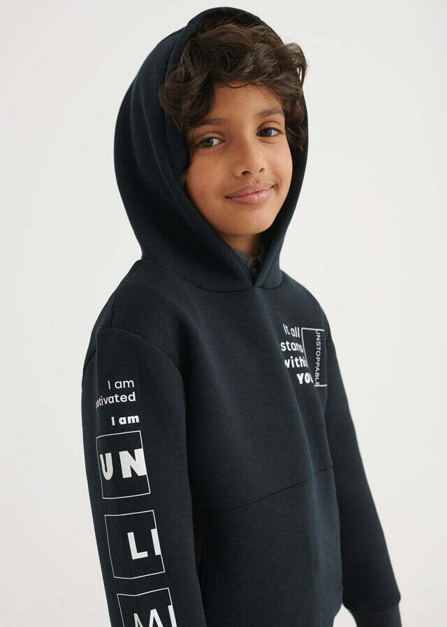 Nukutavake 7452 Boy's Long Sleeve "Unstoppable" Hoodie – Dark Navy