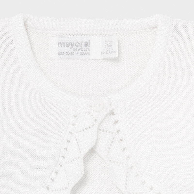 Mayoral 306 Baby Girl’s Bolero – Plata Lure