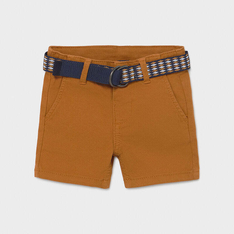 Mayoral 1003 Baby Boy’s T-Shirt Light Blue & Short Brown Set 2PC