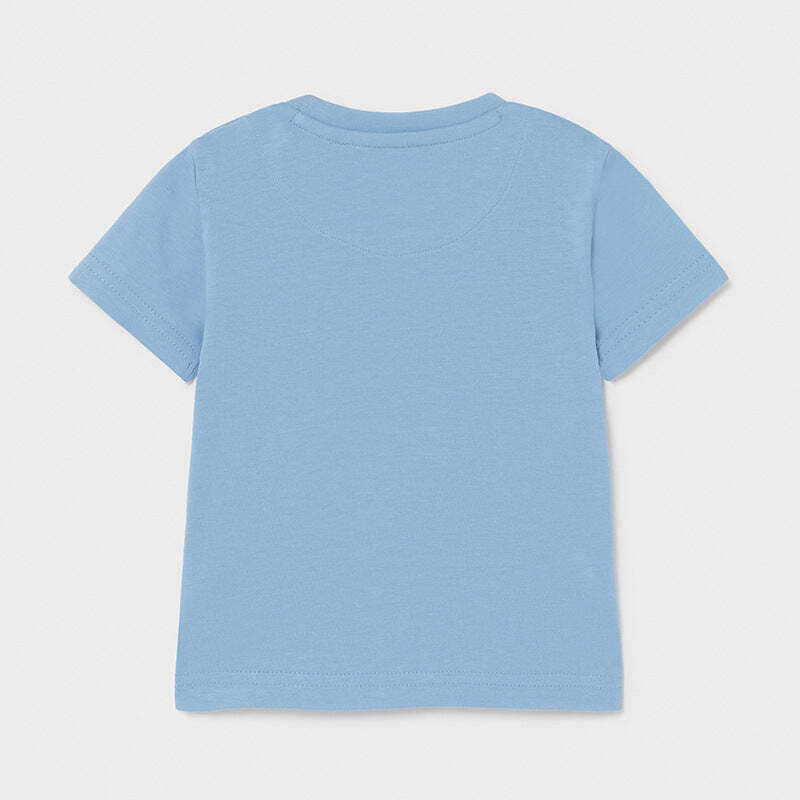 Mayoral 1003 Baby Boy’s T-Shirt Light Blue & Short Brown Set 2PC