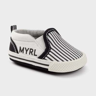 Mayoral 9400 Baby Boy Shoe Black/White Stripe