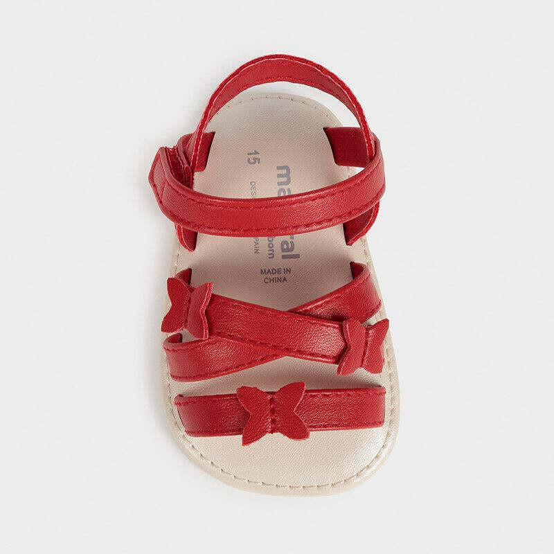 Girl red sandals clearance