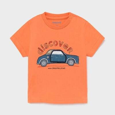 Mayoral 1006/1248 Baby Boy’s T-Shirt Orange & Jean Short Set 2PC