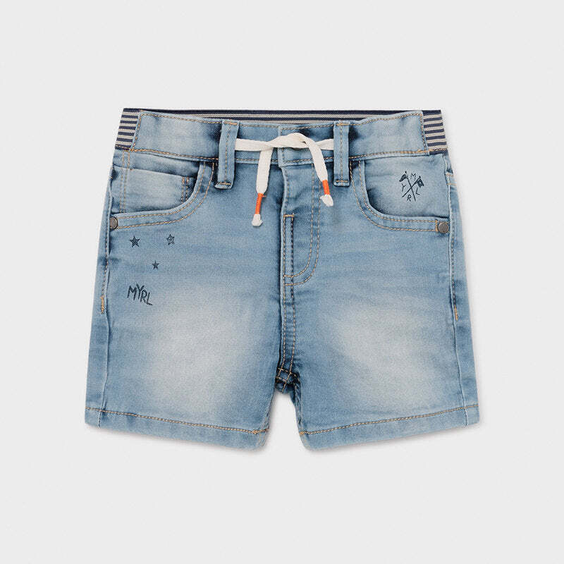 Mayoral 1006/1248 Baby Boy’s T-Shirt Orange & Jean Short Set 2PC