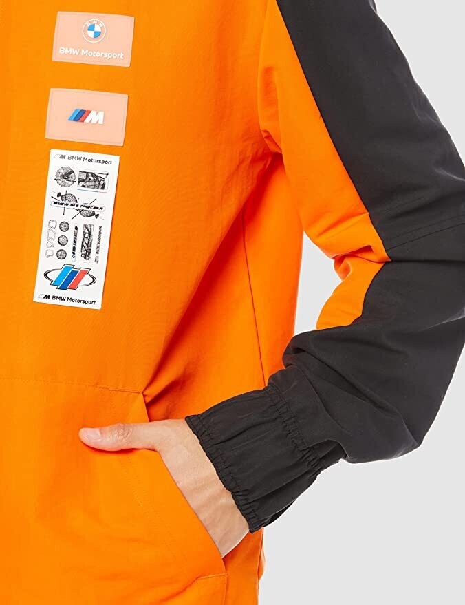 Puma 53112905 Men’s BMW MMS Street Jacket – Vibrant Orange
