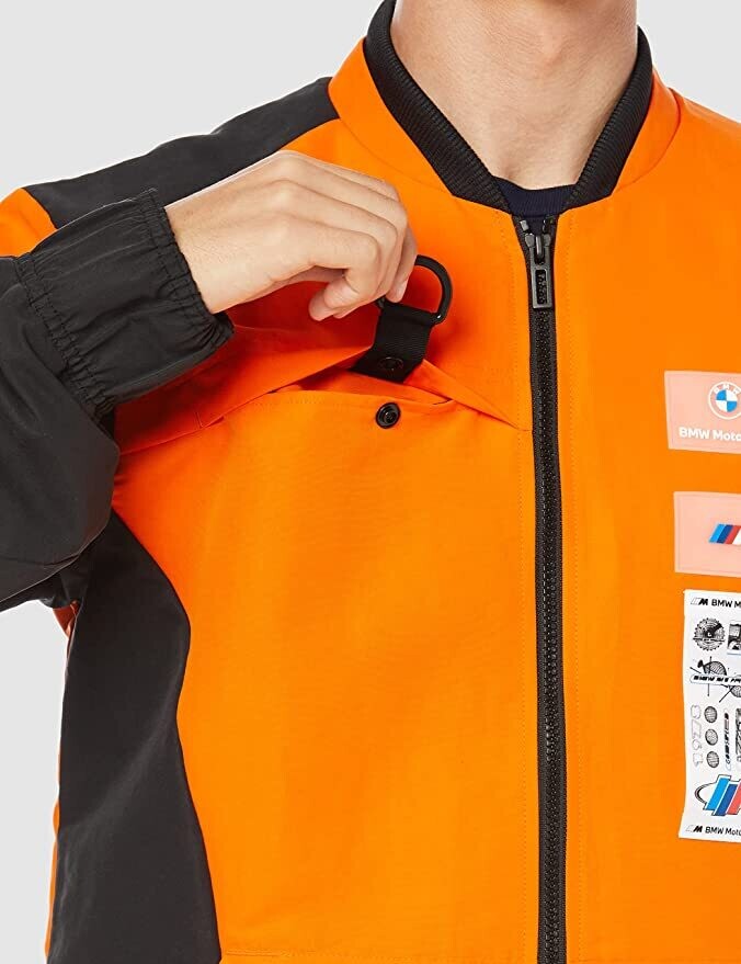 Puma 53112905 Men’s BMW MMS Street Jacket – Vibrant Orange