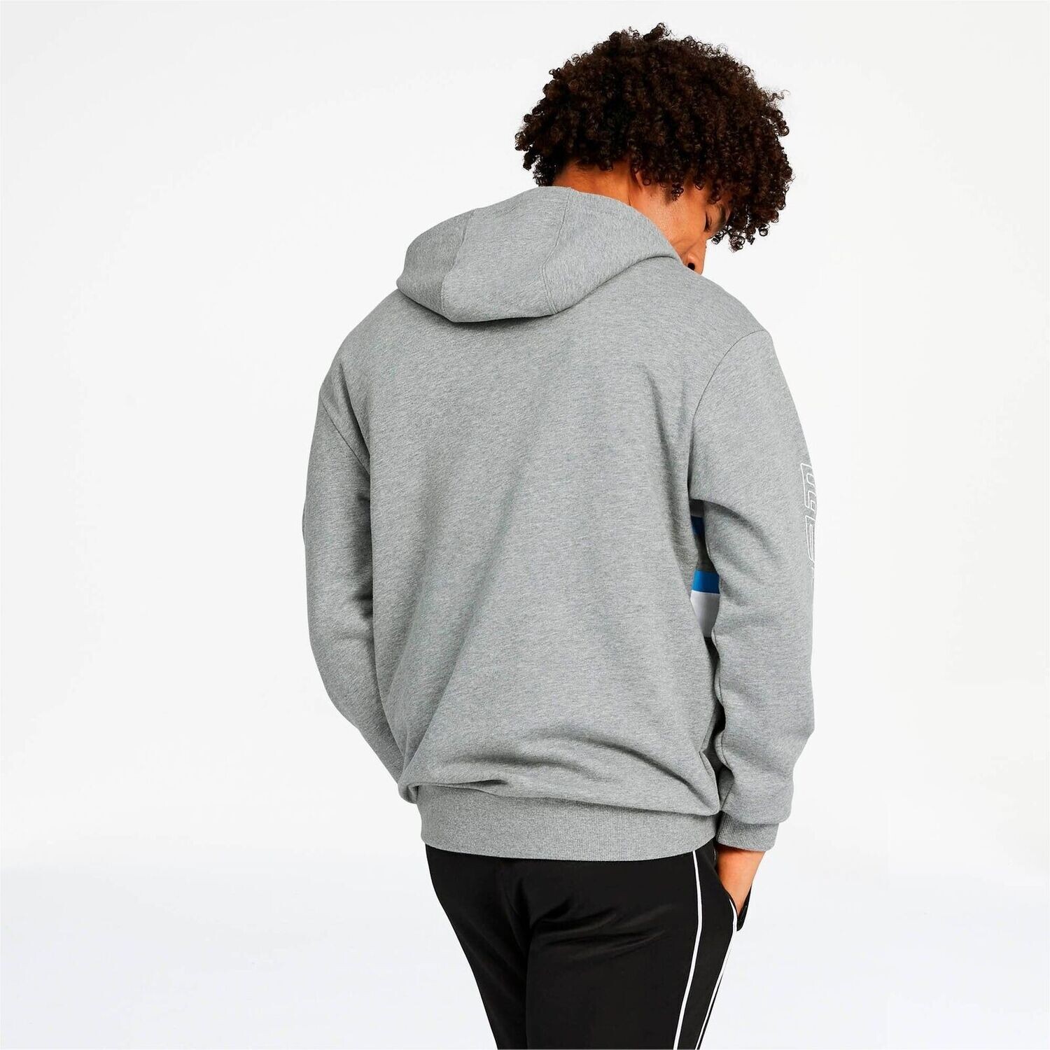 Puma 59518103 Men’s BMW MMS Street Midlayer Hoodie – Medium Gray Heather
