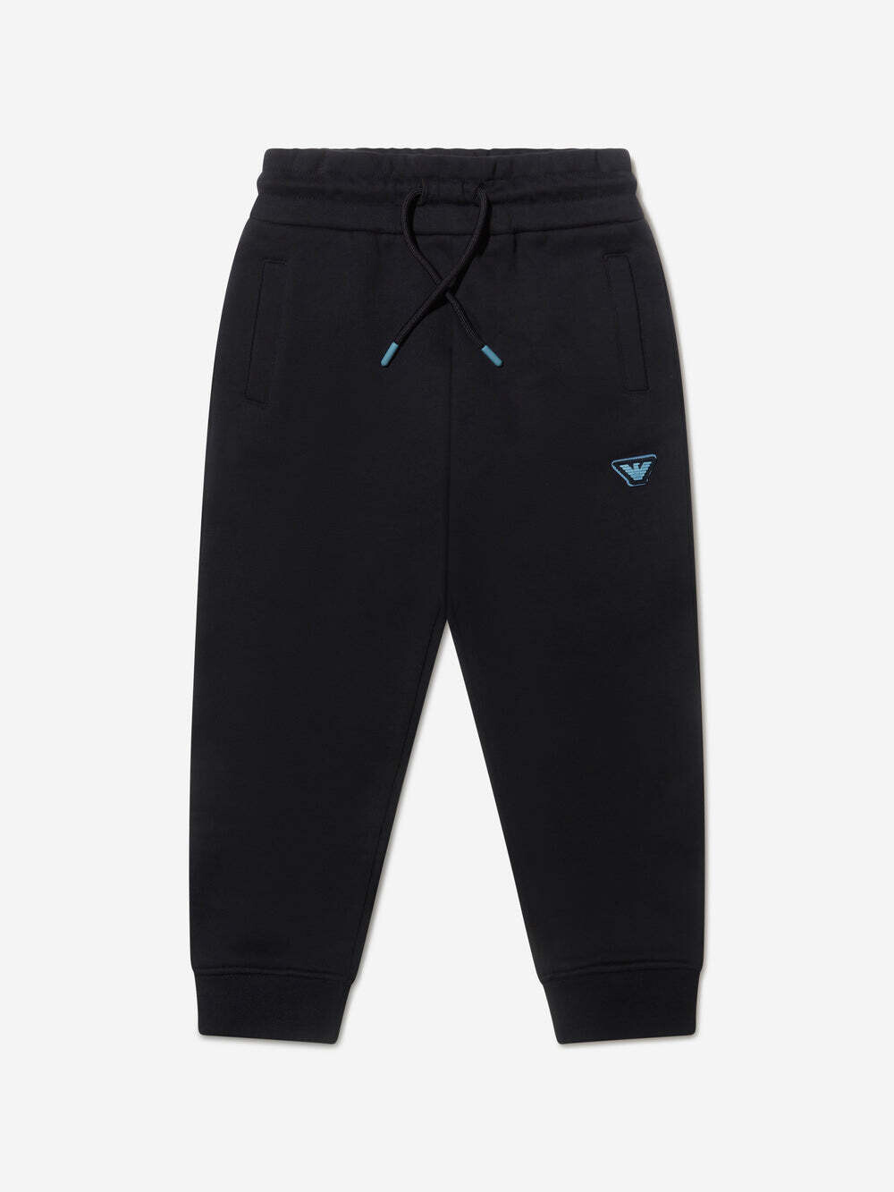 Armani 6L4VJ4 3J4VZ Boy’s Tracksuit w/ Triple Eagle Patch Set 2 PC – Navy Blue