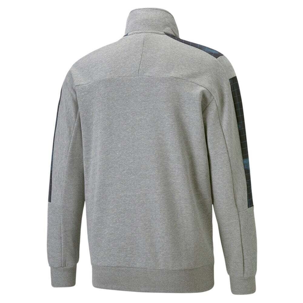 Puma 76319702 Men’s RBR T7 Full-Zip Jacket – Medium Gray Heather
