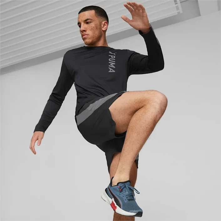 Puma 52213201 Men's Black and Grey Moisture Management Shorts