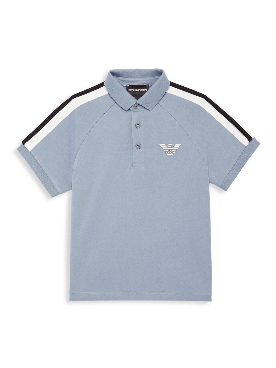 Armani 3R4FJ5 1JWZZ Boy’s Short Sleeve Tape Detail Polo Shirt