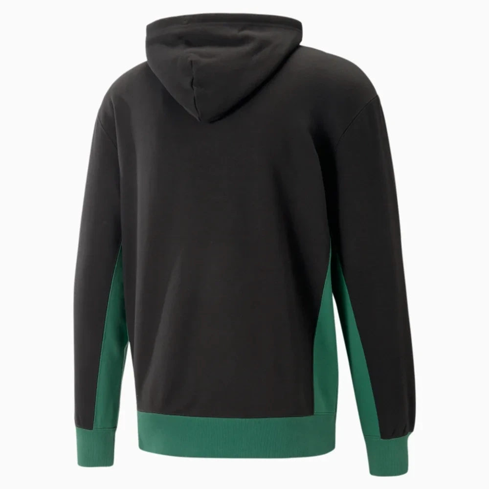 Puma 535619 56 Mens Black & Green Hoodie