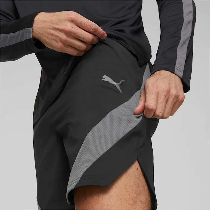 Puma 52213201 Men's Black and Grey Moisture Management Shorts