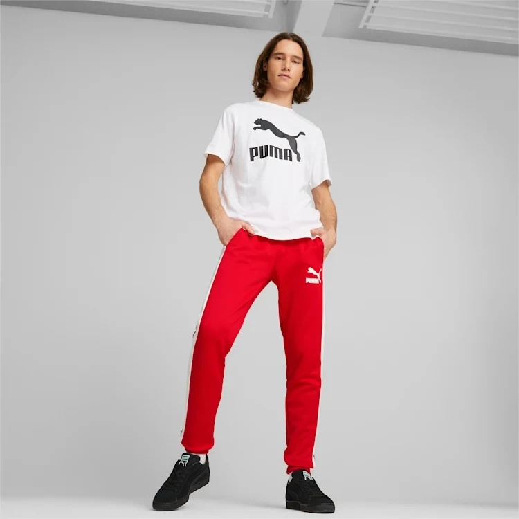 Puma 53009811 Men's Iconic T7 Track Pants – High Risk Red