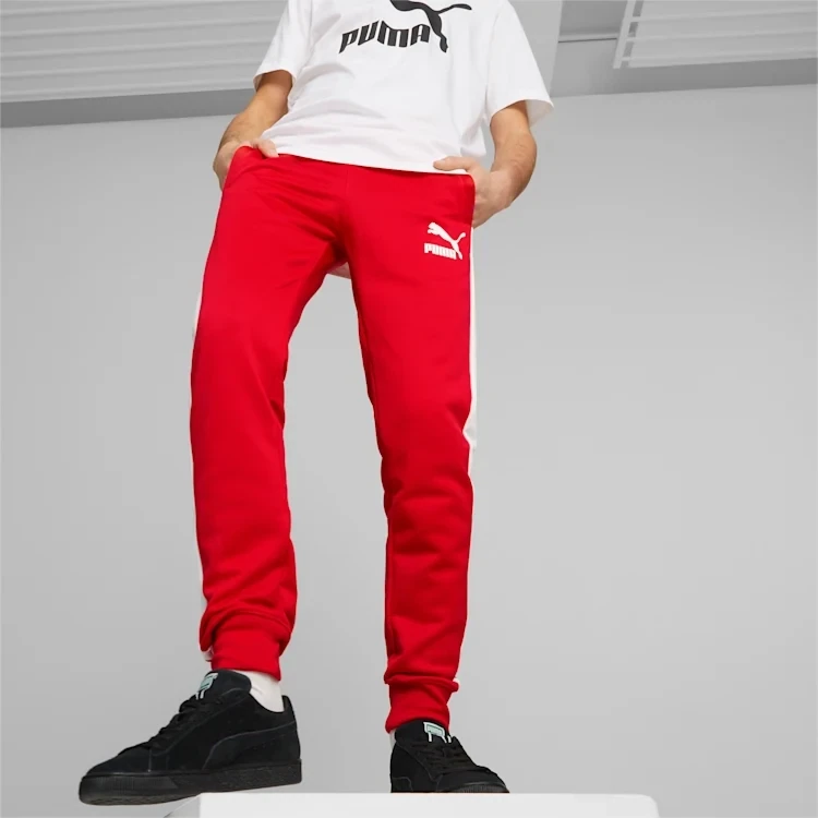 Puma 53009811 Men's Iconic T7 Track Pants – High Risk Red