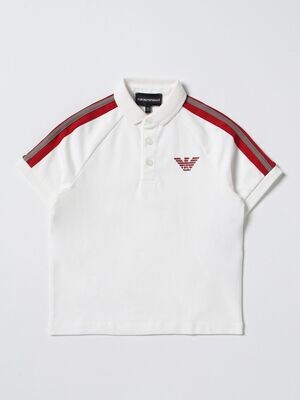 Armani 3R4FJ5 1JWZZ Boy’s Short Sleeve Tape Detail Polo Shirt