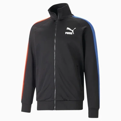 Puma 539484 56 Mens Black, Blue, & Orange Track Jacket