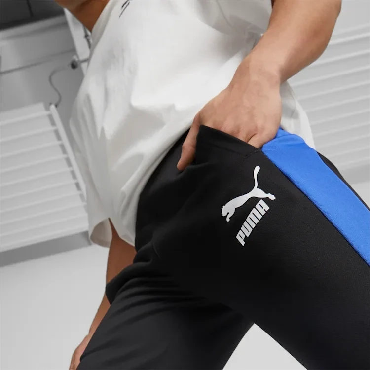 Puma 539485 56 Mens Black, Blue,& Orange Joggers
