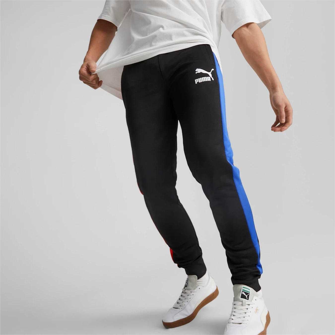 Puma 539485 56 Mens Black, Blue,& Orange Joggers