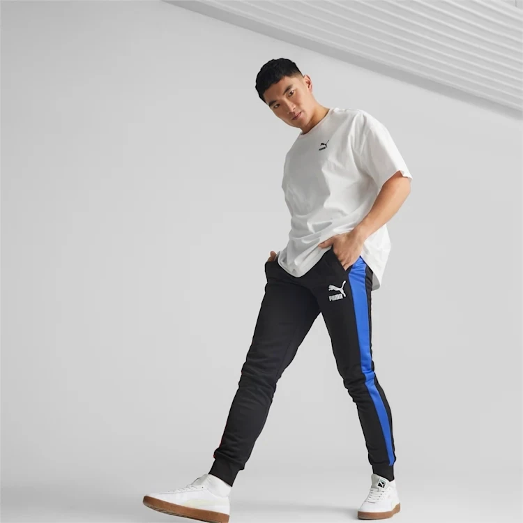 Puma 539485 56 Mens Black, Blue,& Orange Joggers