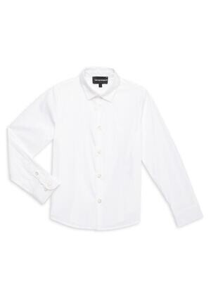 Armani 8N4C09 1N06Z Boy's LS Essential Dress Shirt/