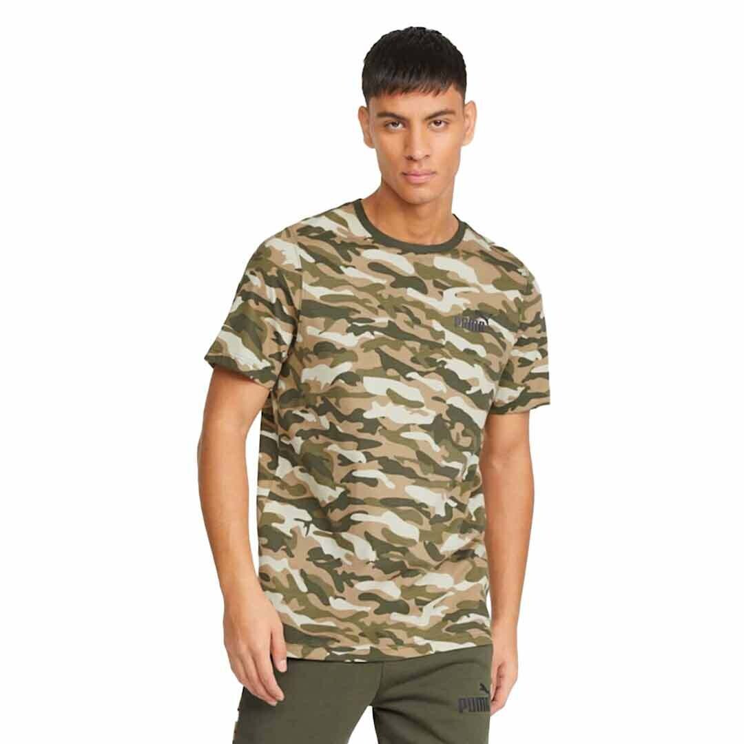 Puma 848561 Men’s Short Sleeve ESS+ Camo AOP T-Shirt – Forest Night