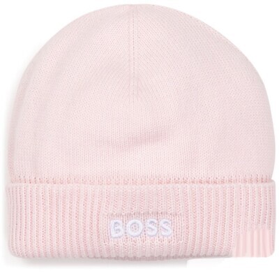 Hugo Boss J98368/44L Pink Baby Girl Hat & Sock Set
