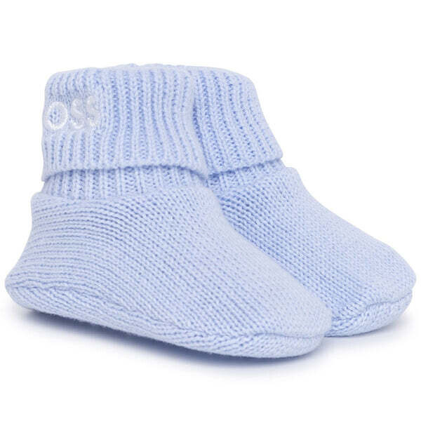 Hugo Boss J98368/771 Light Blue Baby Boy Hat & Sock Set
