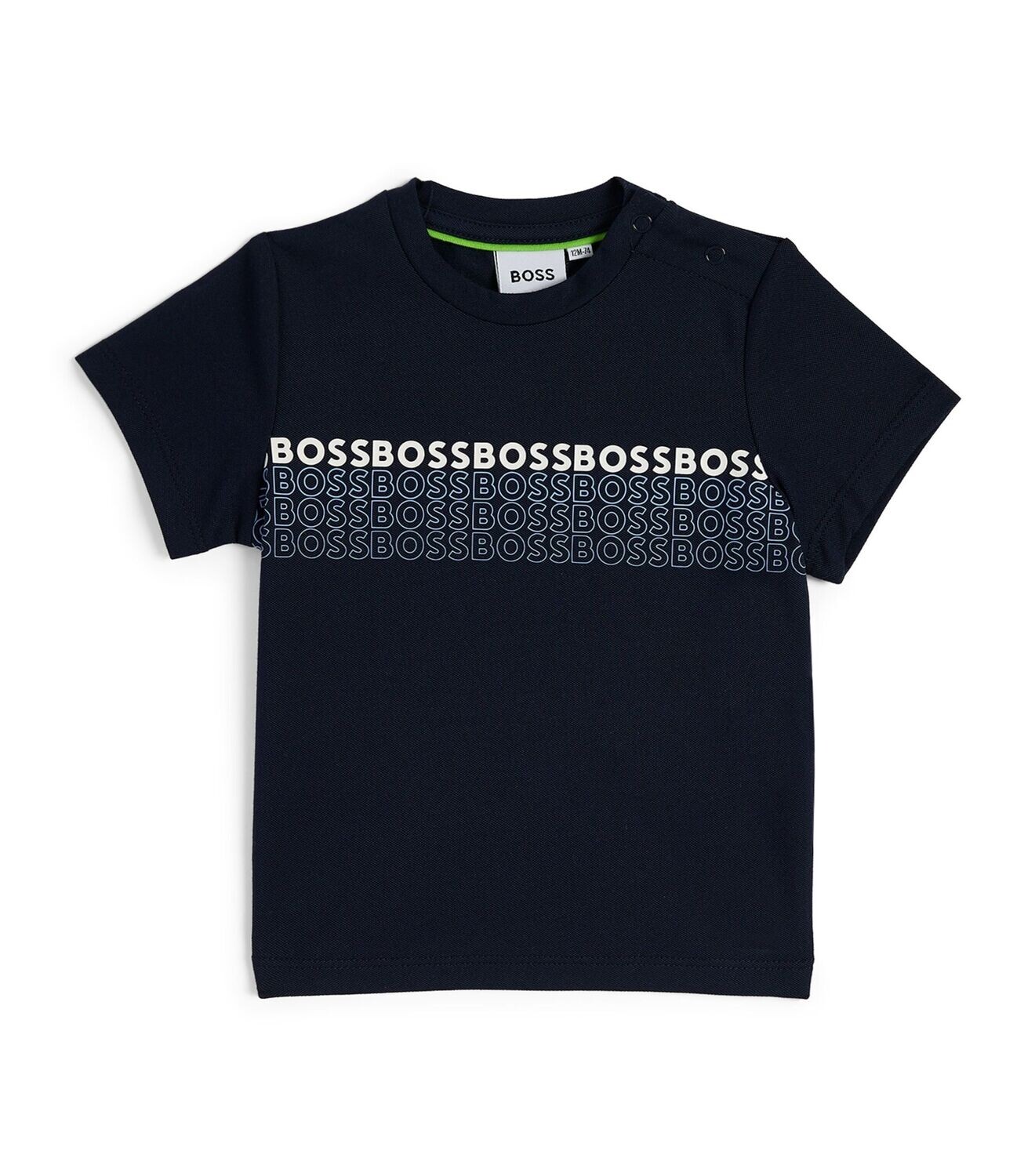 Hugo Boss J05A03 Baby Boy s SS Gradient Logo T Shirt NAVY