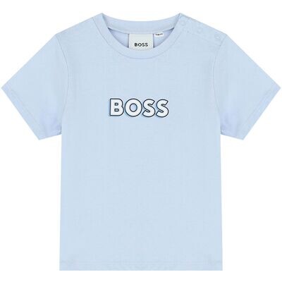Hugo Boss J95357 Baby Boy's SS BOSS T-Shirt /PALE BLUE