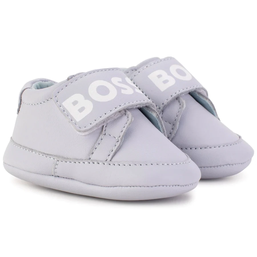 Hugo Boss J99119 Baby Boy s Leather Crib Shoes PALE BLUE