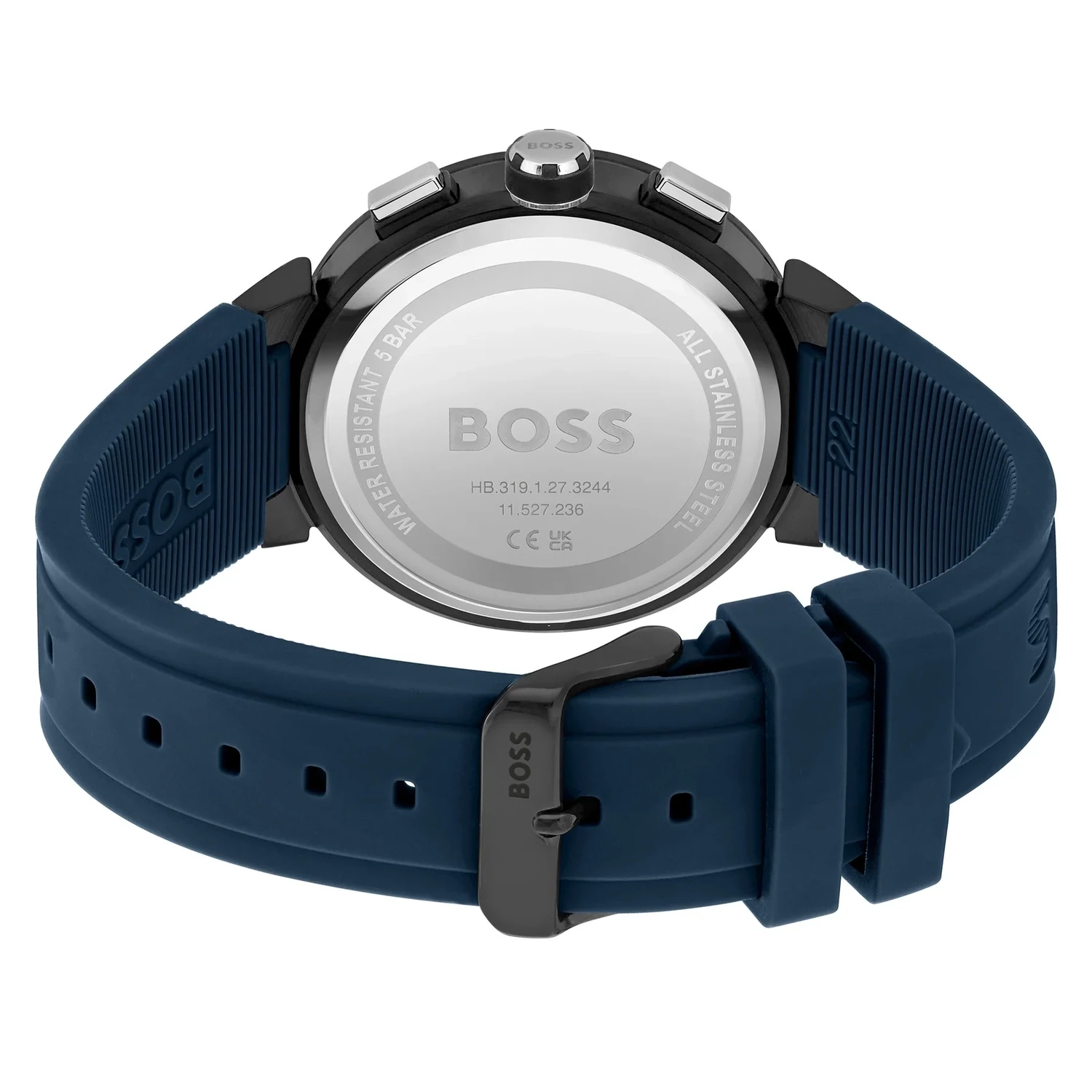Hugo Boss 1513998 Men's One Blue Silicone Chronograph Watch