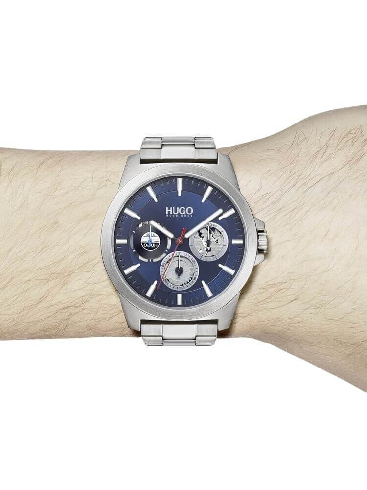 HUGO 1530131 Stainless Steel Watch With Blue Dial